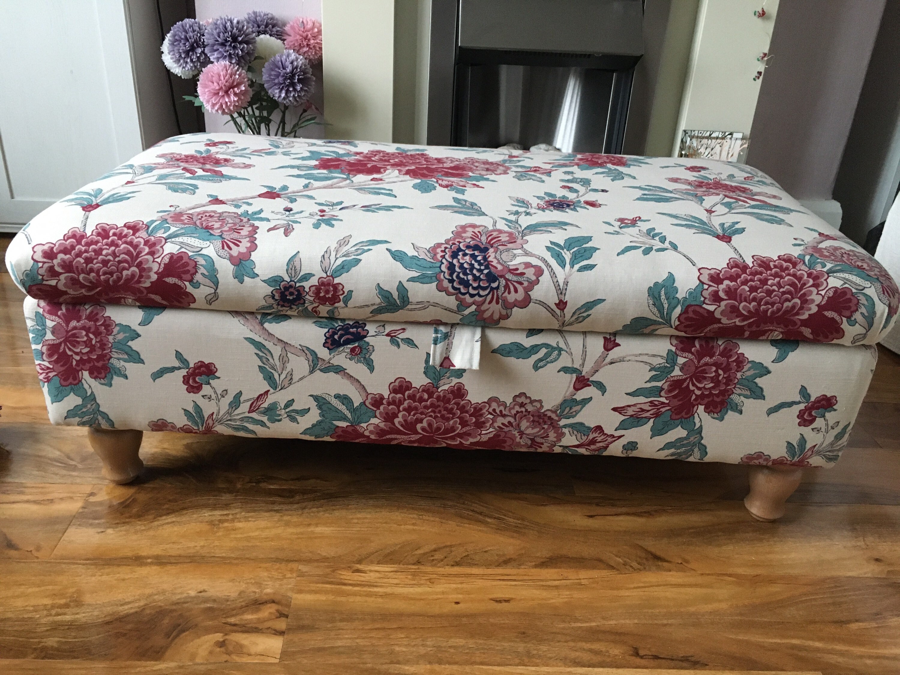 Large Storage Footstool Etsy UK