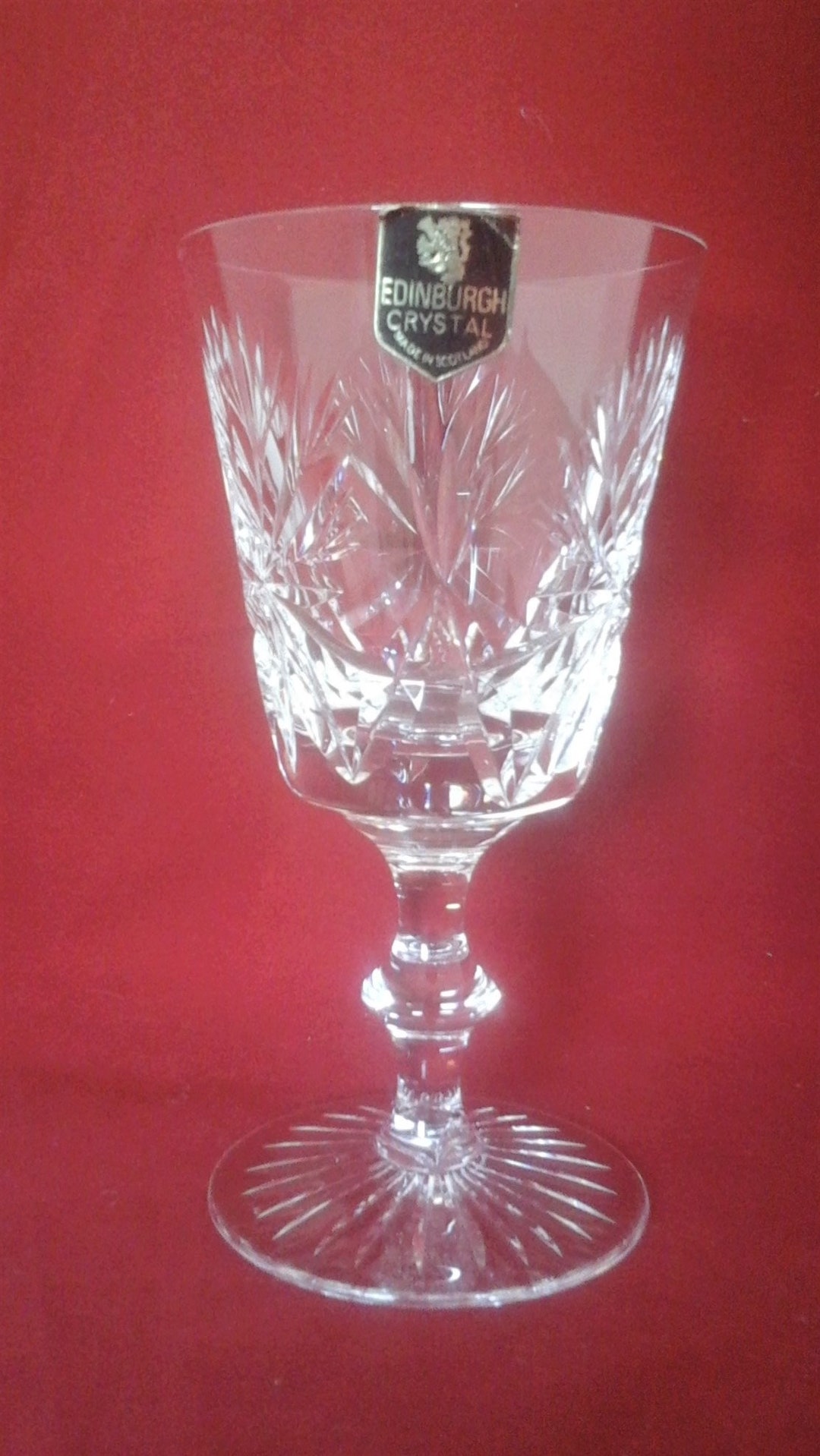 Edinburgh Crystal Star of Edinburgh Goblet Etsy