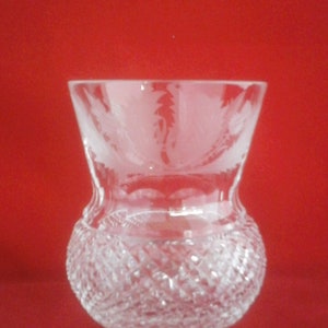 Edinburgh crystal Thistle whisky tumbler