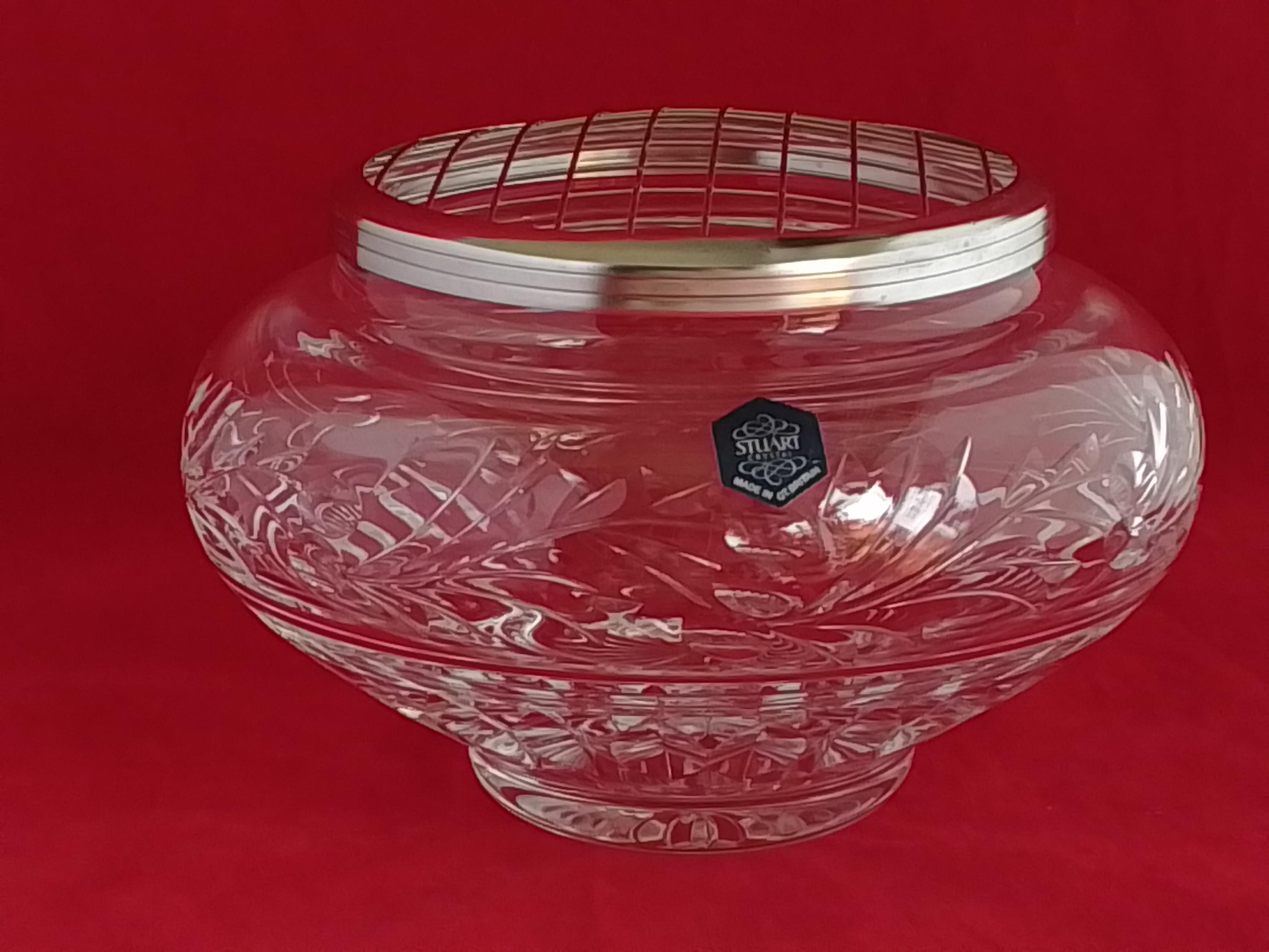 Stuart Crystal Rose Bowl - Etsy Canada