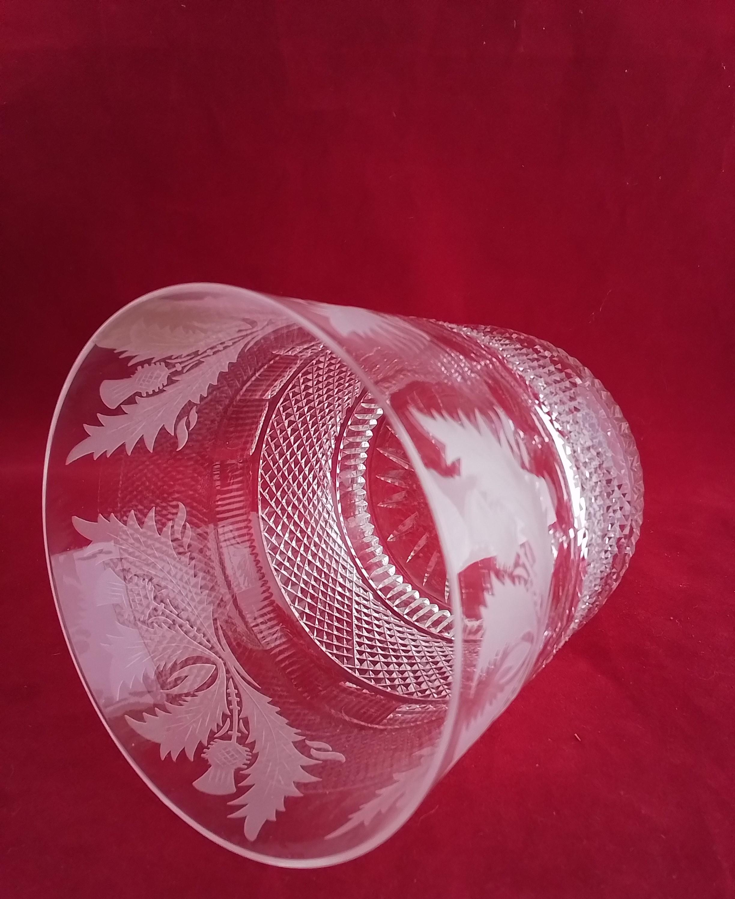 エディンバラ クリスタル アザミ ラージ オールドファッション - 未