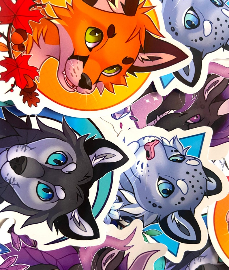Furry Stickers #3 - Etsy