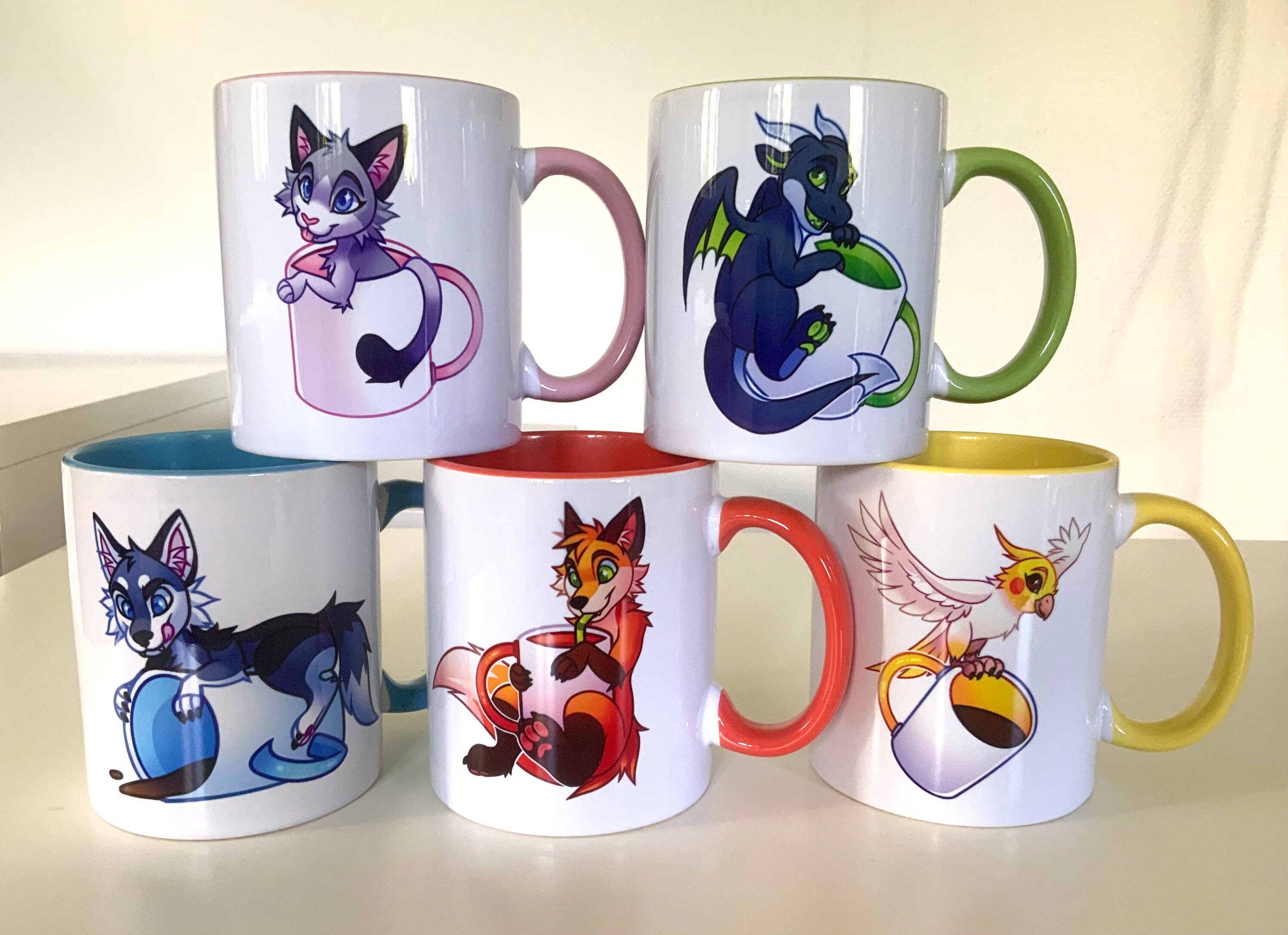 A Hug in A Mug Cute Animals Etsy Australia