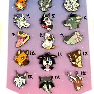Enamel pins! - Cute Animals!
