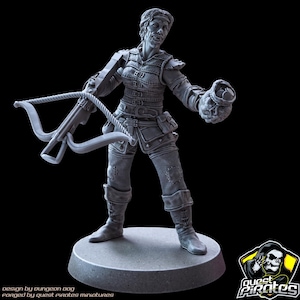 36mm Male Rogue Bandit Miniature for DnD, Fantasy Tabletop RPG