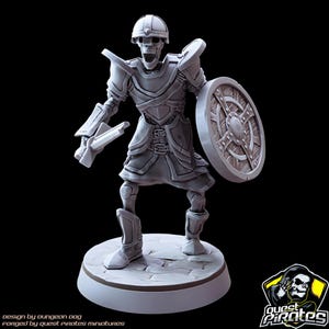 Detailed 3D Printed Skeleton Dungeon Master Figurine for Dungeons and Dragons