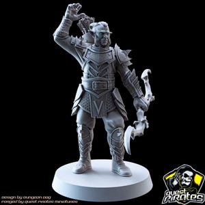 Hobgoblin Ranger Male 32mm unpainted miniatures Tabletop Miniatures Hobgoblin miniature dnd figures 3d printed
