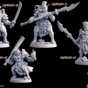 Oni Clan 32mm unpainted miniatures Tabletop Miniatures Oni miniature dnd figures 3d printed