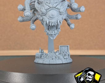 Epic 85mm Beholder Miniature for Tabletop Gaming - Ready for Your Creative Touch!