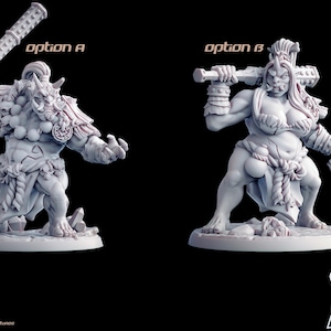 Oni Commander 45mm unpainted miniatures Tabletop Miniatures Oni miniature dnd figures 3d printed