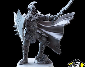 Hobgoblin Paladin/Guardian Male 32mm unpainted miniatures Tabletop Miniatures Hobgoblin miniature dnd figures 3d printed