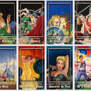 Sci-fi Timing Oracle. Space Age Oracle Deck. Vintage Pulp Cover Art - Etsy