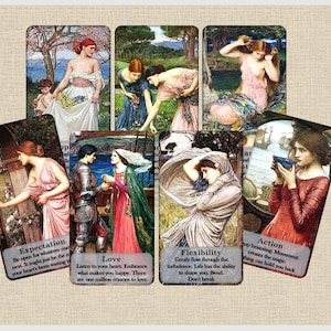 Life Wisdom oracle deck. John Waterhouse art