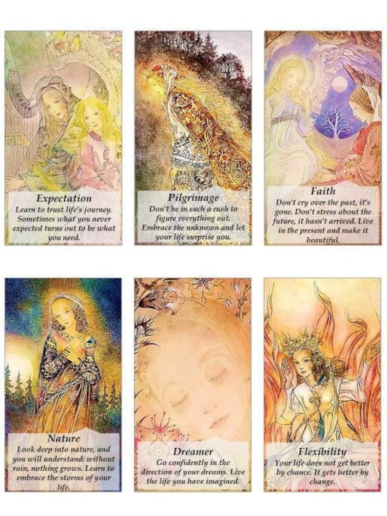 Love Angel Oracle Deck. Sulimania Wulfing Art Etsy