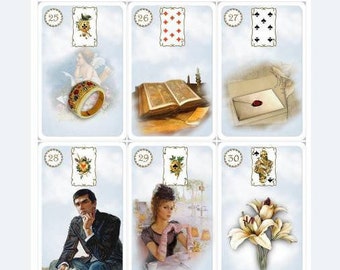 Romance Lenormand oracle deck