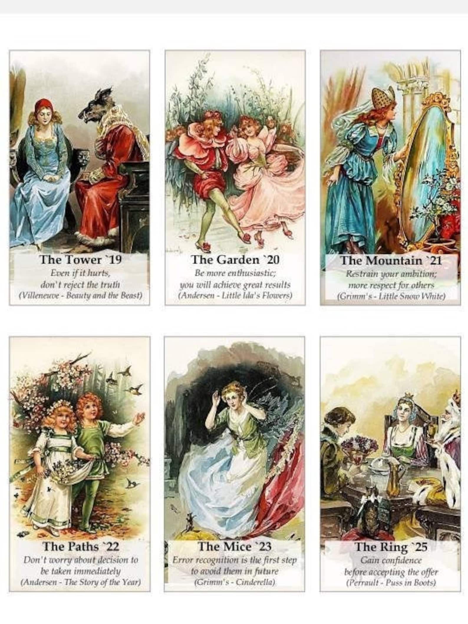Fairy Tales Lenormand Oracle Deck. Vintage Art - Etsy