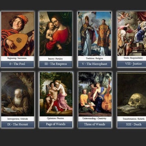 Renaissance Kunst Tarot Deck. Wahrsagen