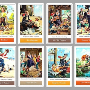 Tarot del Día de los Abuelos. Tarot de vacaciones en el campo.