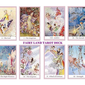 Fairy Land tarot deck. Rene Cloke art