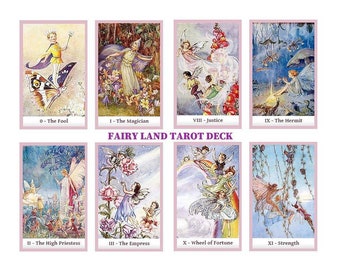 Fairy Land tarot deck. Rene Cloke art
