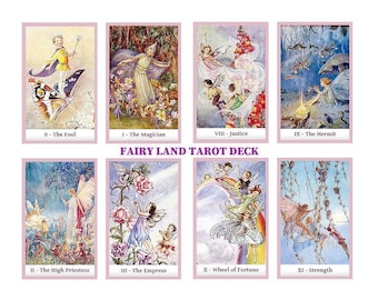 Fairy Land tarot deck. Rene Cloke art