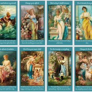 Cartas del oráculo del Ángel de la Tierra de los Sueños. Arte de Hans Zatzka.