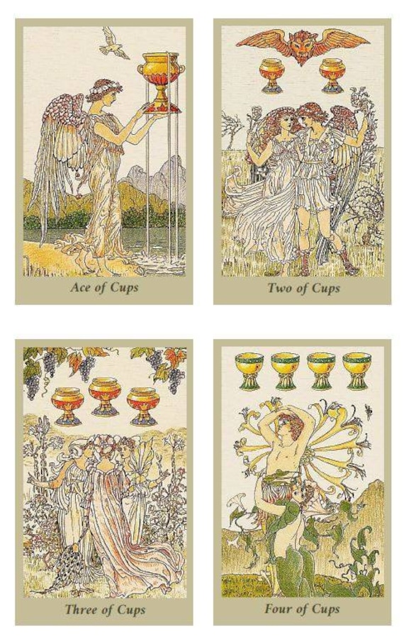 Victorian Romance Tarot Deck. Vintage Tarot Illustrations - Etsy