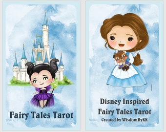 Fairy Tales tarot deck. Animated movies inspired tarot