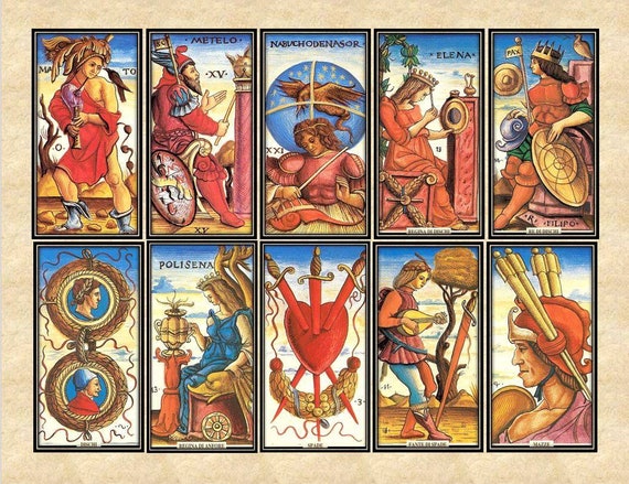Ancient Sola Busca Tarot Deck Reproduction - Etsy