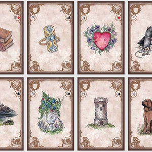 Cartas do oráculo Madame Lenormand Signs of Fate