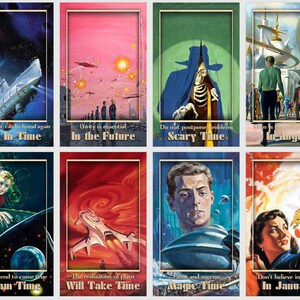 Sci-fi Timing Oracle. Space Age Oracle Deck. Vintage Pulp Cover Art - Etsy