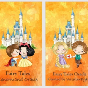 Fairy Tales Lenormand deck. Animated movies inspired oracle