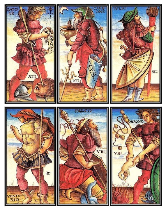 Ancient Sola Busca Tarot Deck Reproduction - Etsy