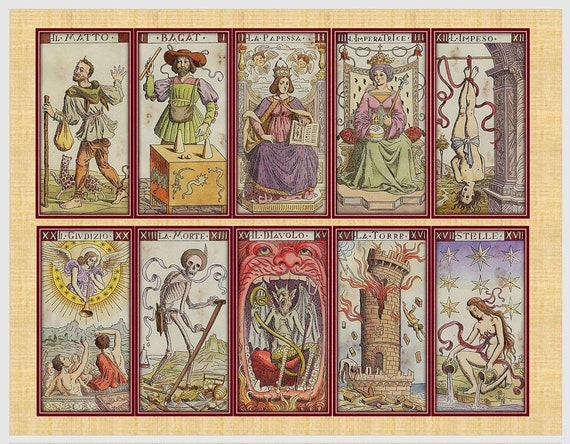 fysisk Forsømme pakistanske Ancient Tarot of the Masters. Vintage Tarot Deck Reproduction - Etsy