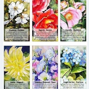 Flowers Oracle Deck. Watercolor Art - Etsy