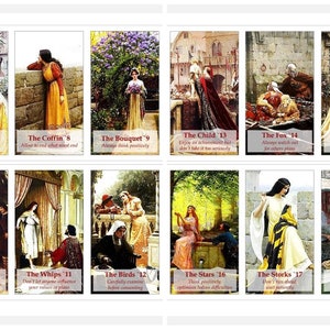 Baralho do oráculo Lenormand. Arte de Edmund Blair Leighton