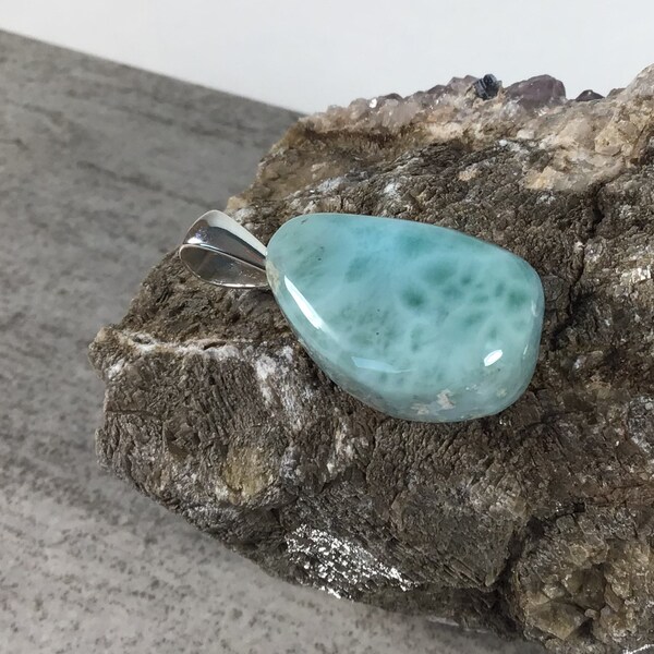 Pendant Larimar, Sterling Silver 925