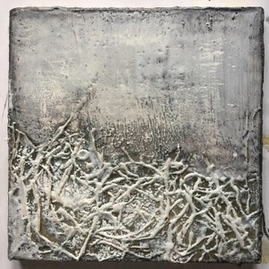 Original abstract encaustic Painting