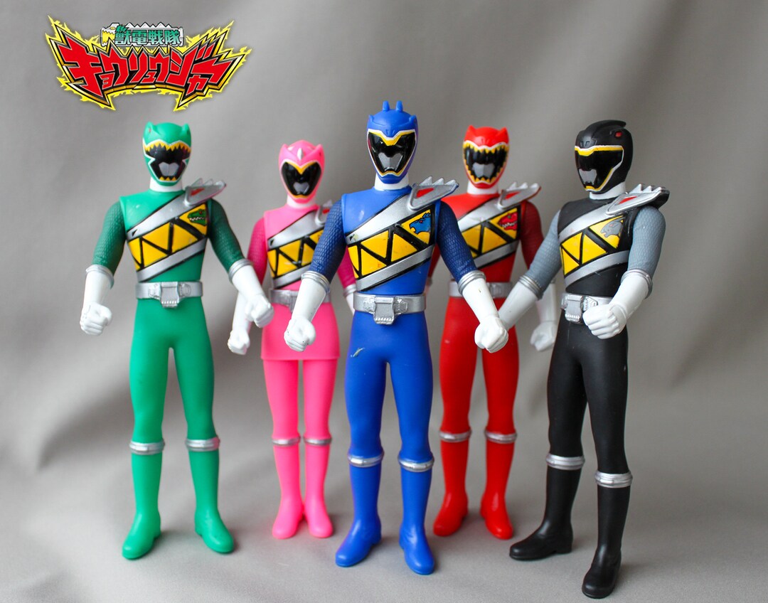 Kyo-ryu-ger Soft Vinyl Figure Set USED 《japanese Power