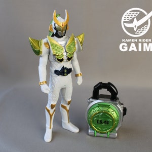 Kamen-Rider Gaim [Sound Lockseed Series L.S.-04 Melon Gacha Type & Kamen-Rider Zangetsu figure Set] USED
