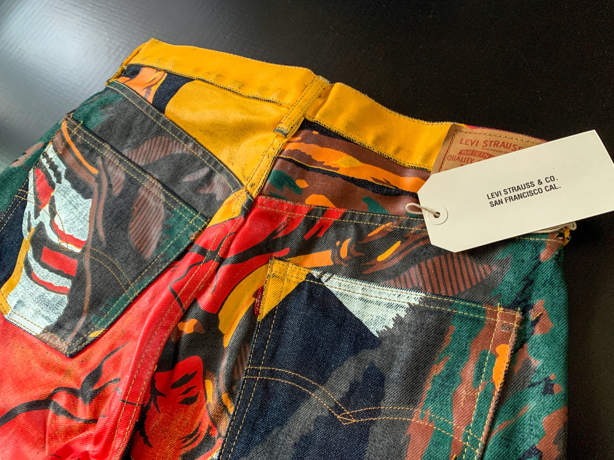 LEVI’S banner THAT’s our brand レトロ ラッグ Levi's Banner Denim 2002 With a Dedicated Box【levi's Japan