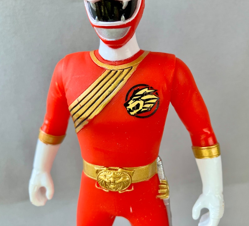 Gao Ran Gao-red Soft Vinyl Figure 《japanese Power Ranger Series/hyaku-jyu ...