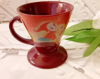 Frangelico Liqueur Ceramic Pottery 1999 Linda Frichtel Art Cone Mug Unique