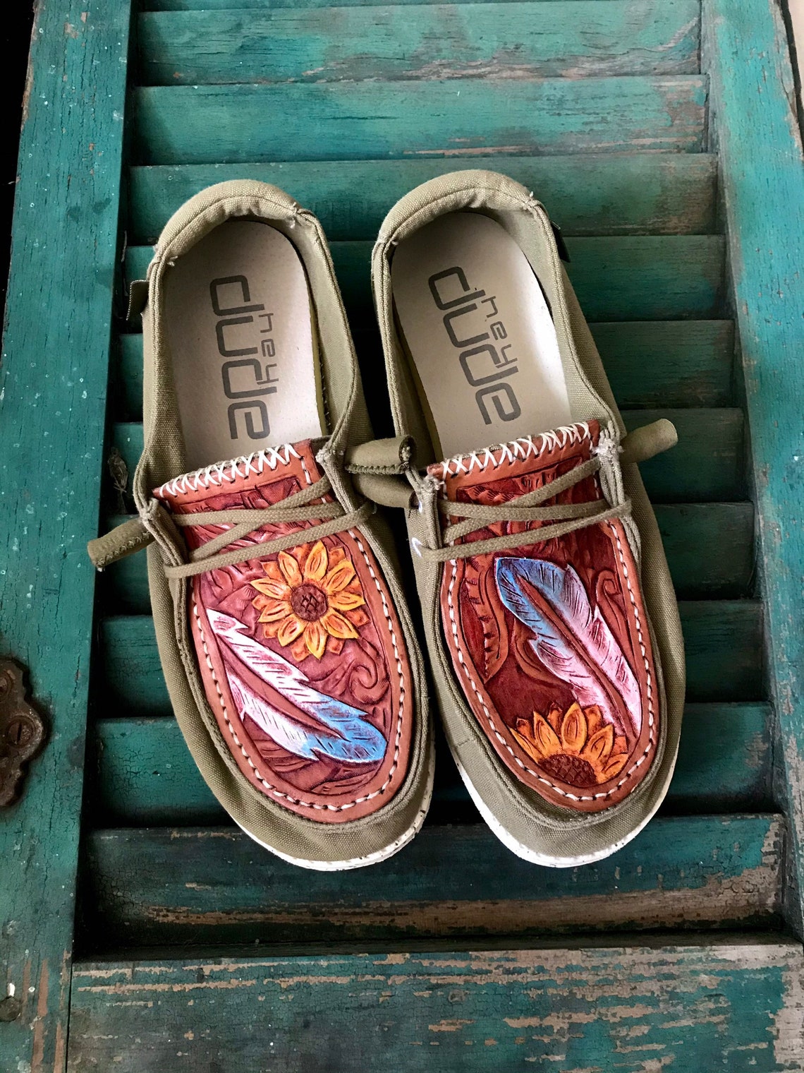 tooled leather hey dudes womens