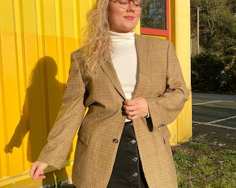 EU46 Vintage Plus Size Blazer Hugo Boss 90er