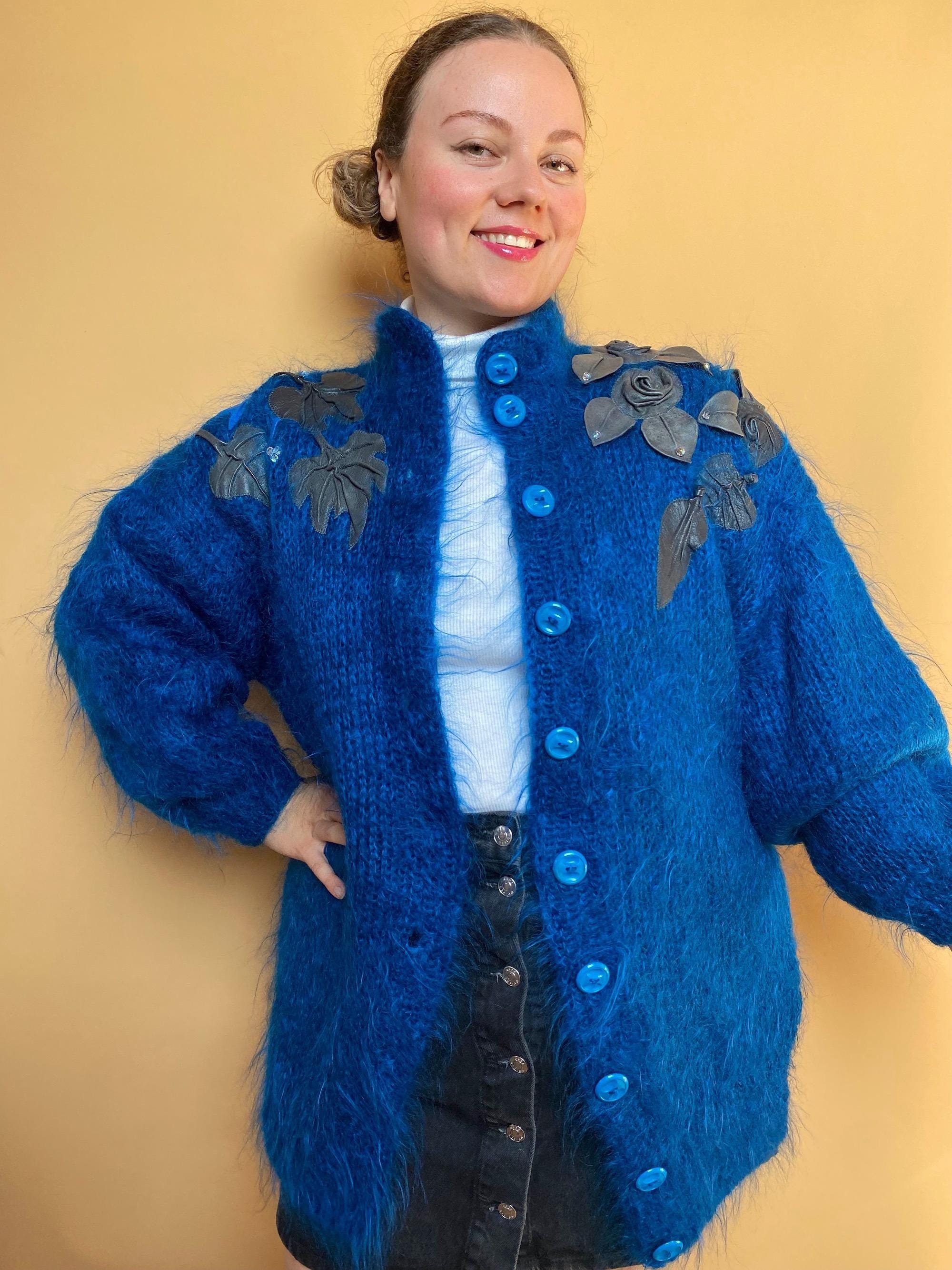 Cardigan Mohair Vintage - Etsy UK Cardigan Mohair Vintage - Etsy UK