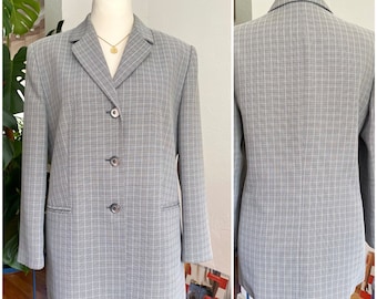 EU40 Vintage Karierter Blazer 90er