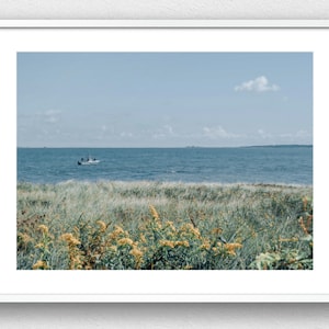 Martha's Vineyard Boat & Bluff Photograph - Print Only or Framed