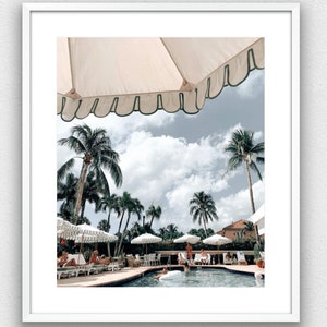 Poolside at The Colony Hotel, II Photograph - Print Only or Framed