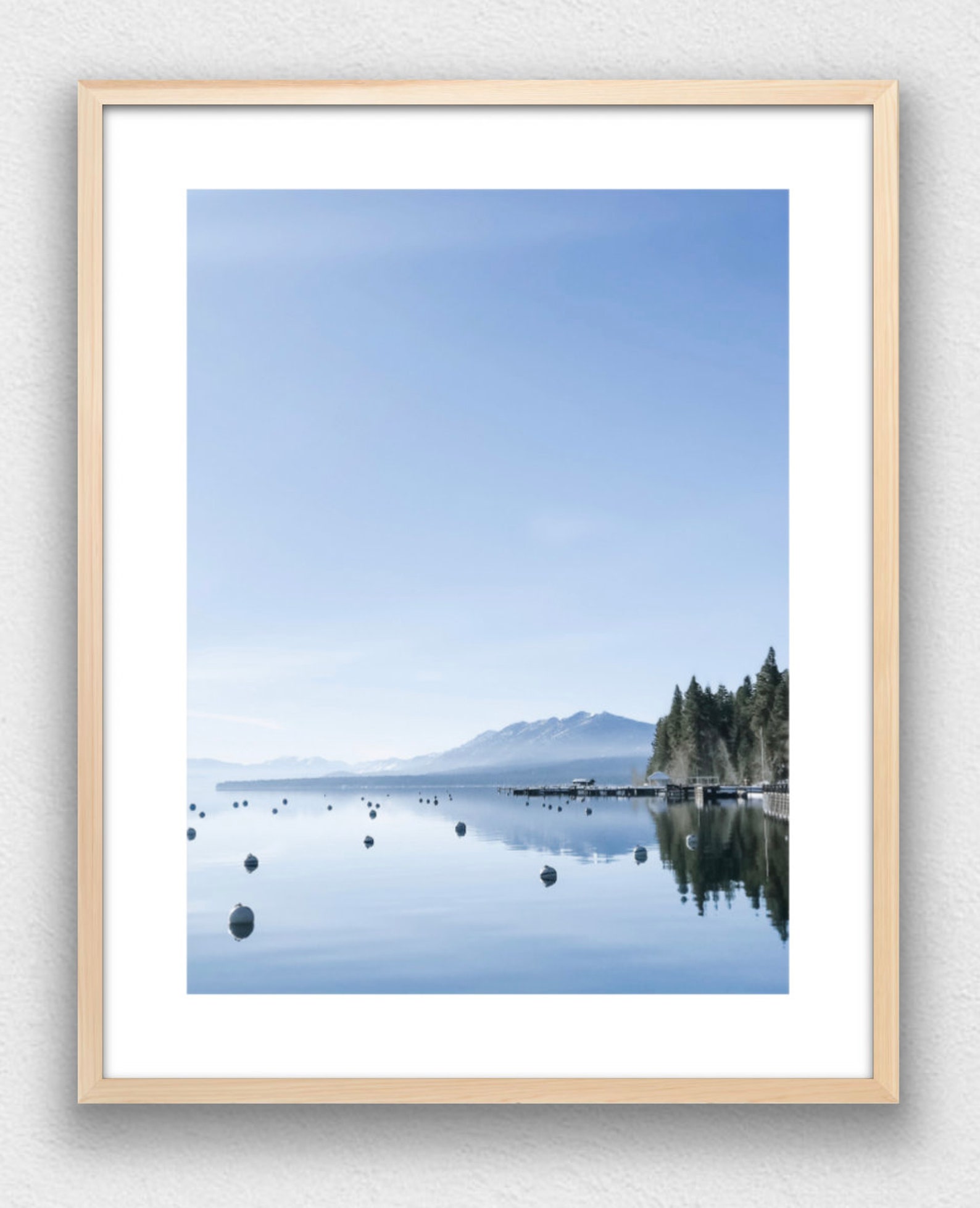 Lake Tahoe Morning Framed Print Etsy